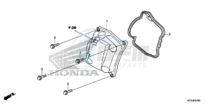 SH125SG SH300A UK - (E) drawing CYLINDER HEAD COVER