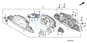 ST1300A9 UK - (E / ABS MKH MME) drawing METER