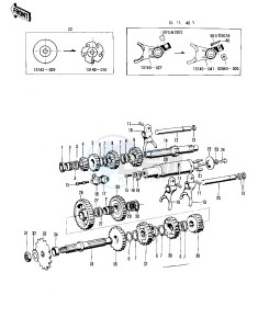 F8 (BISON A) 250 (BISON A) drawing TRANSMISSION_CHANGE DRUM -- 71-72 F8_F8-A- -