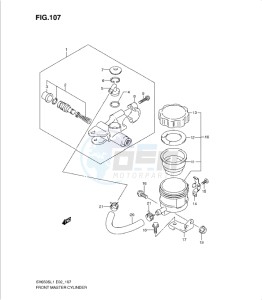 SV650/S drawing FRONT MASTER CYLINDER (SV650SL1 E24)