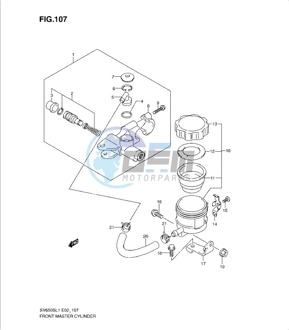 FRONT MASTER CYLINDER (SV650SL1 E24)