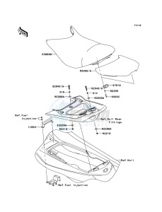 JET SKI ULTRA 250X JT1500B8F FR drawing Seat