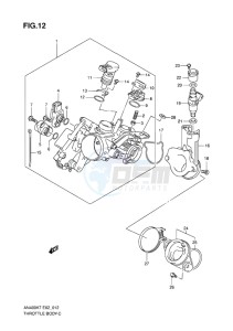 AN400 BURGMAN EU-UK drawing THROTTLE BODY