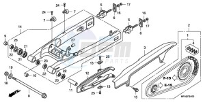 CBF1000A F / CMF drawing SWINGARM