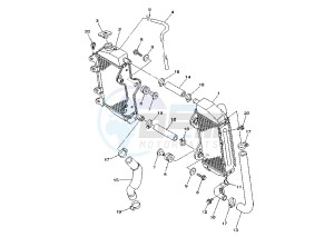 YZ F 250 drawing RADIATOR-HOSE