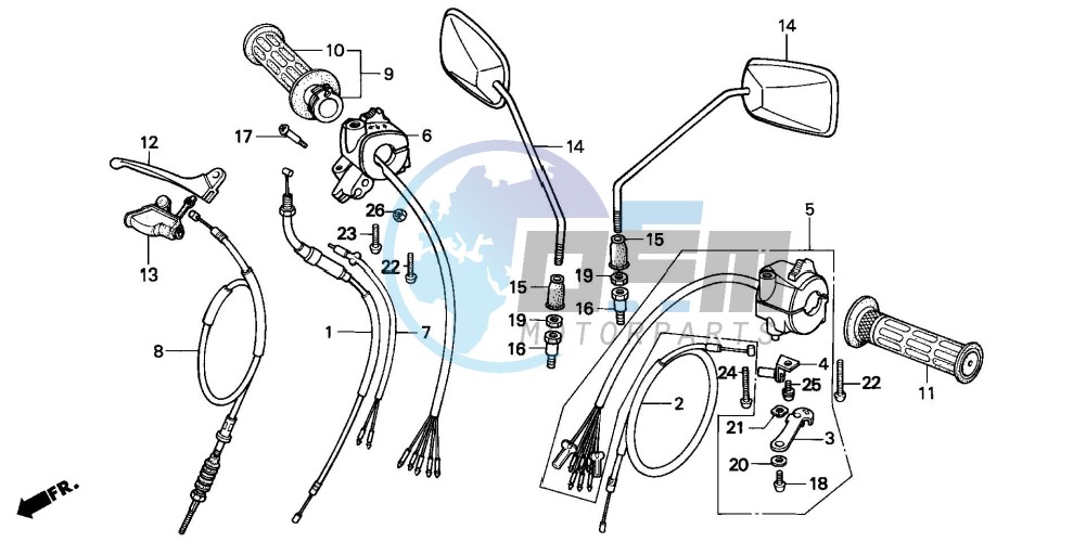 HANDLE LEVER/SWITCH/CABLE