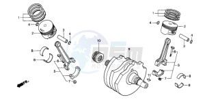 NTV650 drawing CRANKSHAFT/PISTON