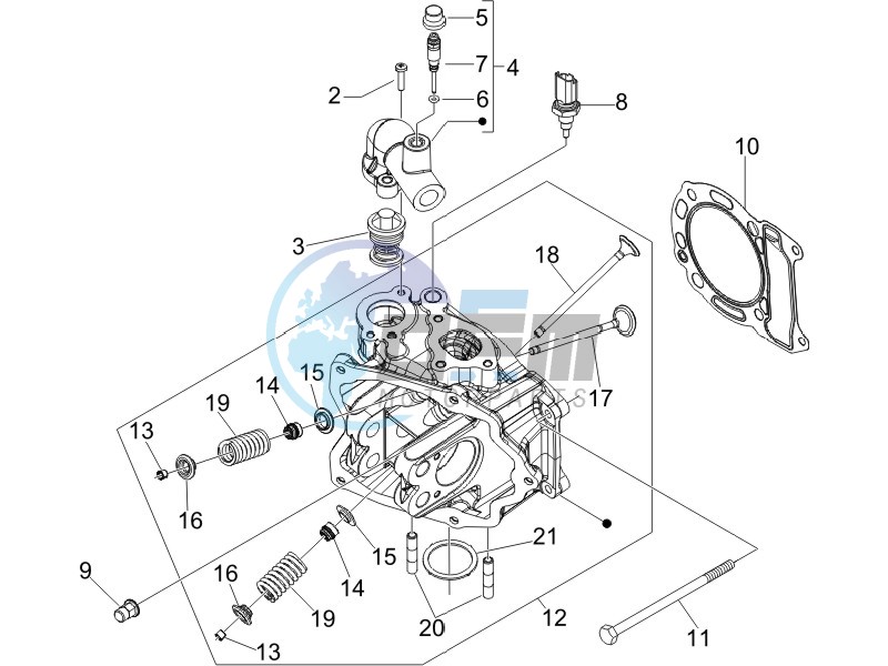 Cilinder head unit - Valve