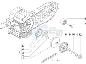 Beverly 400 ie e3 drawing Driving pulley