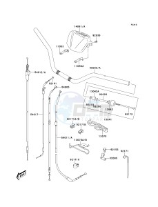 KSF 400 A [KFX400) (A1-A3) [KFX400) drawing HANDLEBAR