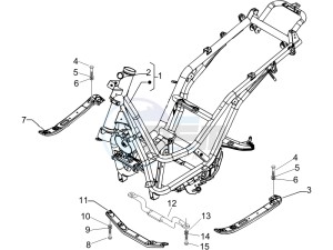 Beverly 125 Sport e3 drawing Frame bodywork