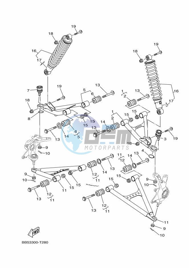 FRONT SUSPENSION & WHEEL