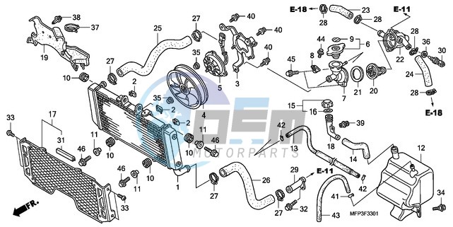 RADIATOR (CB1300A/CB1300S A)