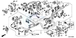 CBR600FB drawing WIRE HARNESS