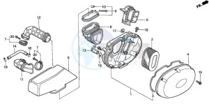 VT750C2 drawing AIR CLEANER