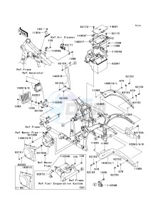 VN 900 C [VULCAN 900 CUSTOM] (7F-9FA) C8F drawing FRAME FITTINGS