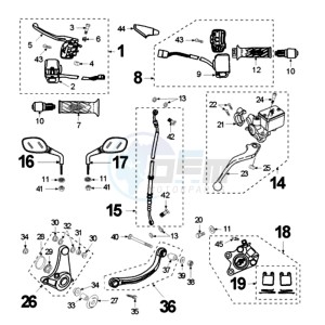 FIGHT ZA EU drawing BRAKING SYSTEM AJP DOMINO