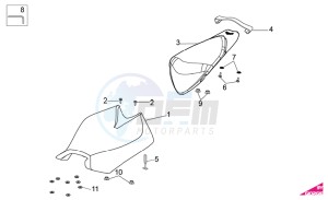 RSV 4 1000 4V SBK-FACTORY drawing Saddle