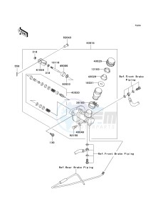 KAF 400 B [MULE 600] (B6F-B9F) B6F drawing MASTER CYLINDER