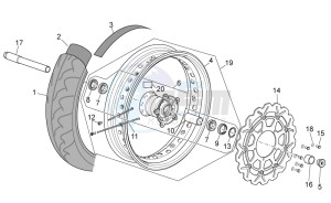 SXV 450-550 2009-2011 drawing Front wheel