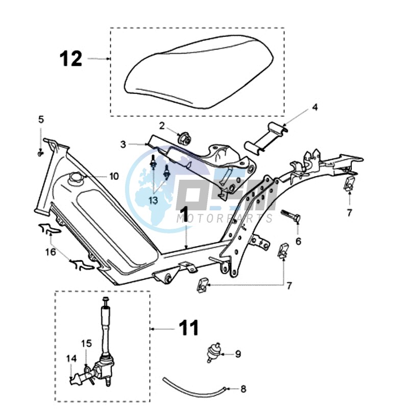 FRAME AND SADDLE