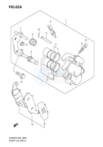 SV650S (E2) drawing FRONT CALIPER (SV650AK7 UAK7 SAK7 SUAK7)