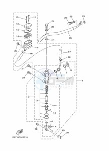 FZN250 (B8H5) drawing REAR MASTER CYLINDER