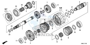 TRX680FAF TRX680 Europe Direct - (ED) drawing TRANSMISSION