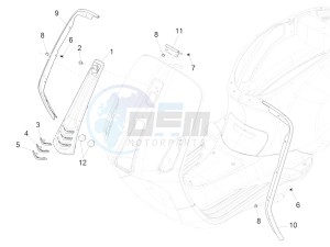 125 4T 3V I GET ie Primavera (APAC) (AU, EX, JA, KR, VT) drawing Front shield