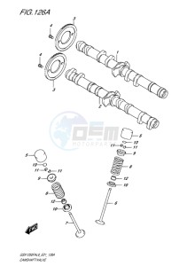 GSX-1250F ABS EU drawing CAMSHAFT-VALVE