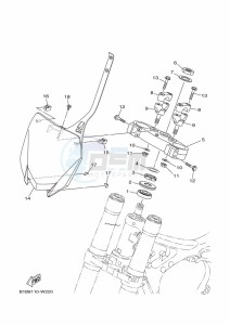 YZ125 (B0VB) drawing STEERING