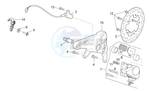 TUONO 1100 V4 RF E4 ABS (NAFTA) drawing Rear brake caliper