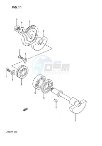 LT250R (E28) drawing CRANK BALANCER (MODEL H J K L M N)