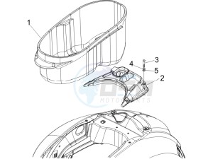 GT 250 ie 60 deg (Euro 3) UK drawing Helmet housing - Undersaddle