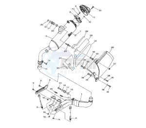 XTZ SUPER TENERE 1200 drawing EXHAUST