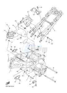 YBR125E (42PK) drawing FRAME