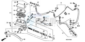 ST1300A9 CH / ABS MME - (CH / ABS MME) drawing CLUTCH MASTER CYLINDER