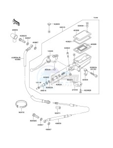 ZG 1000 A [CONCOURS] (A15-A19) [CONCOURS] drawing CLUTCH MASTER CYLINDER