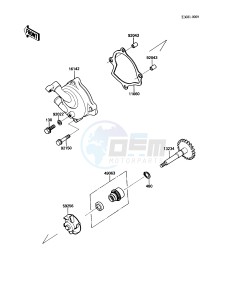 KAF 450 B [MULE 1000] (B1) [MULE 1000] drawing WATER PUMP