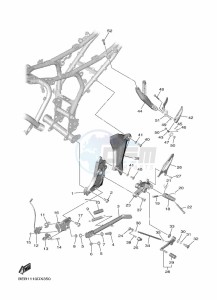 YZF690 YZF-R7 (BEB4) drawing STAND & FOOTREST