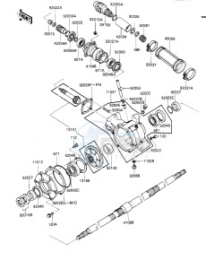 KLT 160 A [KLT160] (A1) [KLT160] drawing DRIVE SHAFT_FINAL GEARS