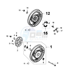 VCLIC BAEVP drawing WHEELS / BRAKE DISC D155