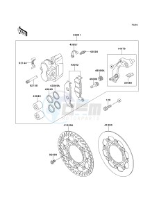 KX 250 L [KX250] (L3) [KX250] drawing FRONT BRAKE