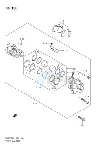 GSX650F (E21) Katana drawing FRONT CALIPER (GSX650FUAL1 E21)