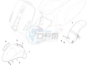 150 4T 3V ie Primavera (EMEA, LATAM) EQR) drawing Wheel huosing - Mudguard