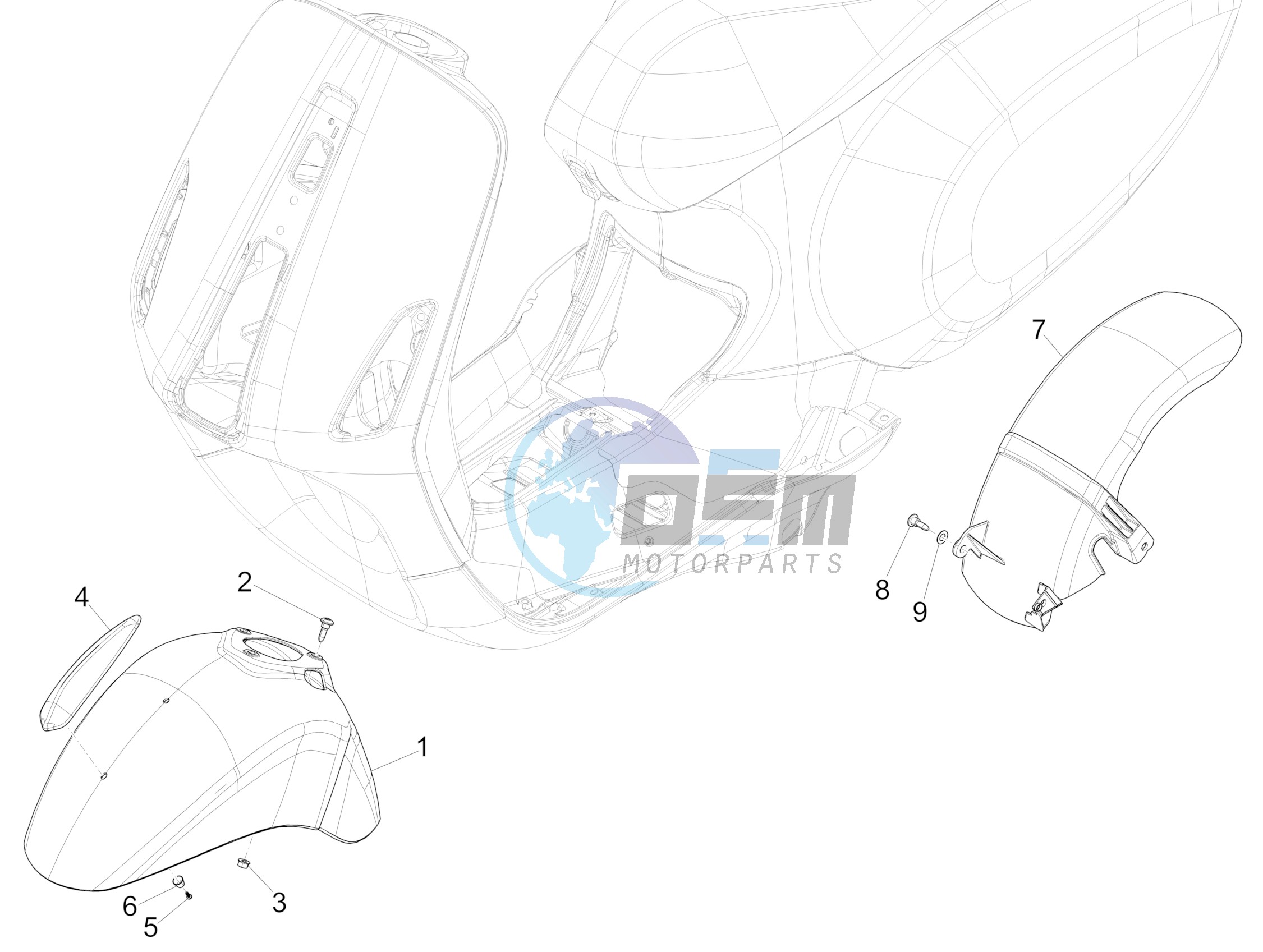 Wheel huosing - Mudguard