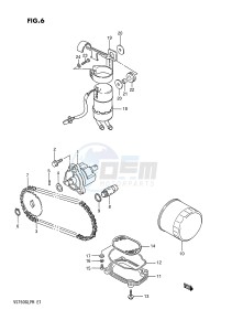 VS750GL (E1) INTRUDER drawing OIL PUMP - FUEL PUMP