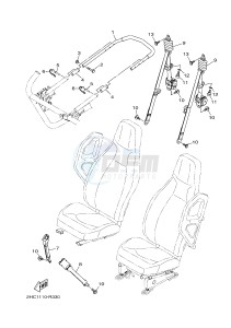 YXZ1000ET YXZ10YEXH YXZ1000R EPS SS (B573) drawing SEAT 2