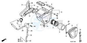 CRF80F9 Mexico - (MX) drawing AIR CLEANER