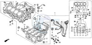 CBR600FR drawing CRANKCASE